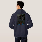 フード付mercedes cls 63 パーカ (裏面フル)