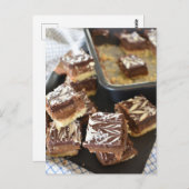 フード写真の億万長者のショートブレッドスライス ポストカード (正面/裏面)