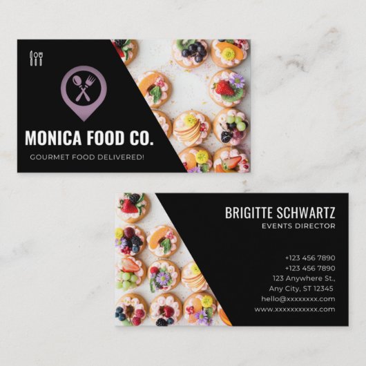 フード名刺 名刺 (正面/裏面)