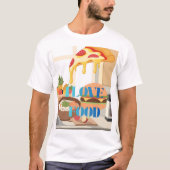 フード大好き! Tシャツ (正面)