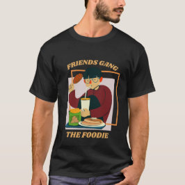 フード好きな友達へのギフト フレンズ ギャング ザ・フーディー Tシャツ
