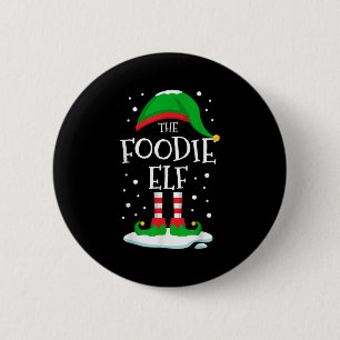 フード好きのエルフ クリスマス ファミリーマッチング Xmas グループ 缶バッジ