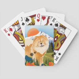 フード山のチャウの銀杏レッド トランプ