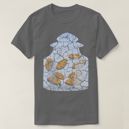 フード料理グルメクッキージャー痛みTシャツ Tシャツ (デザイン正面)