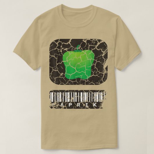 フード料理グルメペッパー動揺して Tシャツ (デザイン正面)
