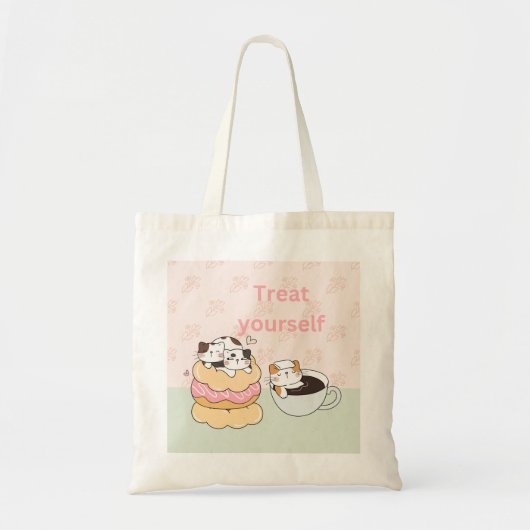 フード系猫 トートバッグ (正面)