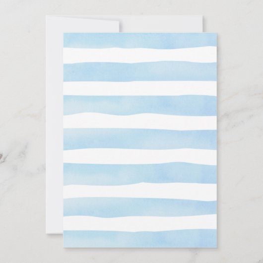 フード絵文字ゲーム青テディベアカード 招待状 (裏面)