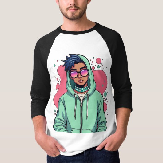 フード通りヴィベ Tシャツ (正面)