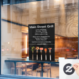 フード・オン・フォークス 現代のレストラン経営 ウィンドウサイン