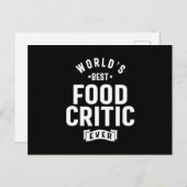 フード・クリティックの仕事の称号ギフト ポストカード (正面/裏面)