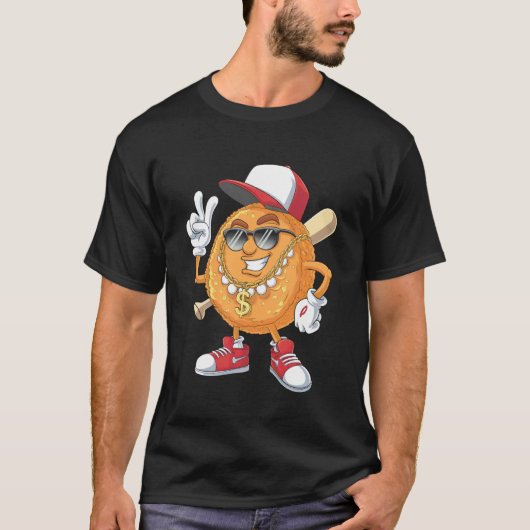 フード チキンナゲット Tシャツ (正面)