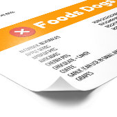 フード・ドッグ缶と缶詰ポスター フォトプリント            (角)