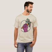 フード・ノット・ボムズ ロゴ (透明) Tシャツ (正面フル)