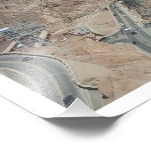 「フーバーの上でホバリング」、フーバーダム フォトプリント            (角)