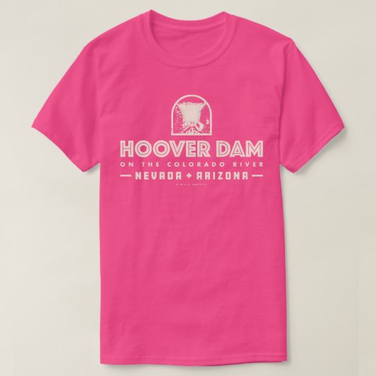 フーバーダムタン Tシャツ (デザイン正面)