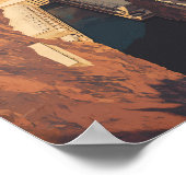 フーバーダムトラベルアートヴィンテージ ポスター (角)