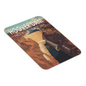 フーバーダムトラベルアートヴィンテージ マグネット (右側)