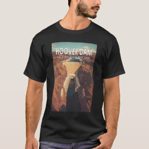 フーバーダムトラベルアートヴィンテージ Tシャツ