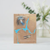 フーバーダムネバダの地図 ポストカード (スタンド正面)