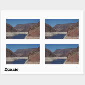 フーバーダム2016から表示 長方形シール (シート)