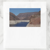 フーバーダム2016から表示 長方形シール (バッグ)