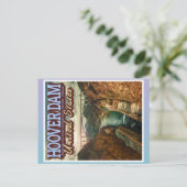 フーバーダム – コロラド川 – ネバダ – アリゾナ ポストカード (スタンド正面)