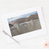 フーバーダム 長方形シール (封筒)