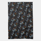 フーバー不気味フレンズ幽霊猫 キッチンタオル (縦)