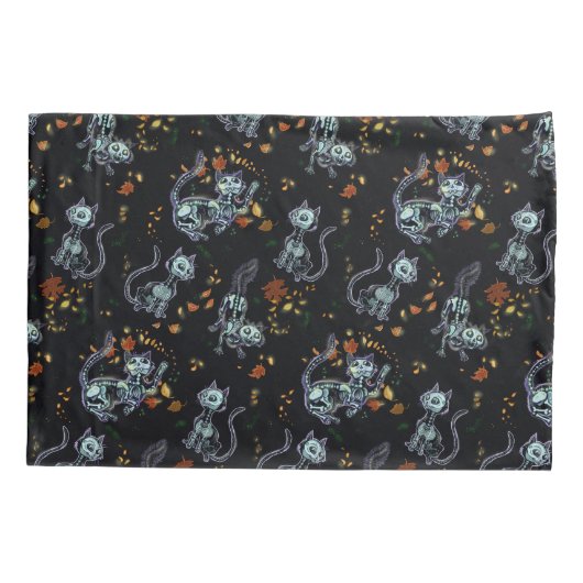 フーバー不気味フレンズ幽霊猫 枕カバー (裏面)