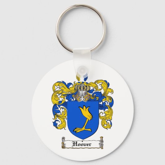 フーバー家紋 – フーバーコートオブアームズ キーホルダー (正面)