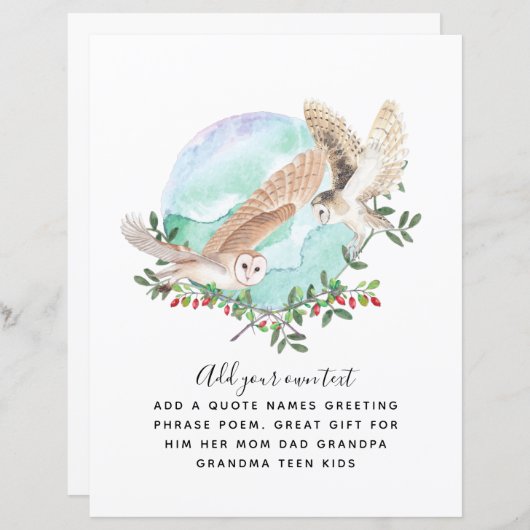 フーパーソナライズされたル (正面/裏面)