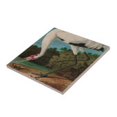 フーピングクレーンバーズオブアメリカオードボンプリント タイル (側面)