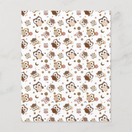 フーフクロウデザインスクラップブック作り紙