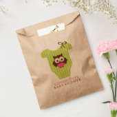 フーフクロウ衣装ガールベビーシャワー フェイバーバッグ (封をした状態)