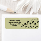 フーフワーズポーズポーズポーズトラック差出人住所ラベル ラベル (インサイチュ)