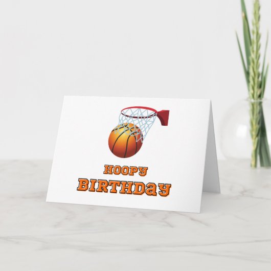 フープでお誕生日おめでとうカード カード (正面)