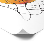 フープのバスケットボール ポスター (角)