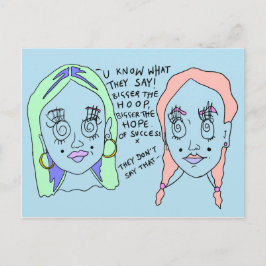 フープを大きくする |はがきプリント | #overheard ポストカード