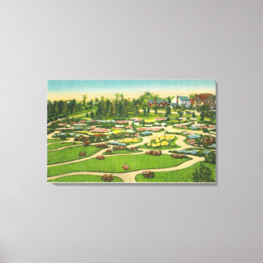 フープスパーク多年生ガーデンズビュー キャンバスプリント (正面)