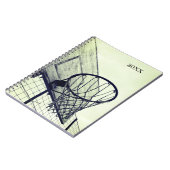 フープドリームズバスケットボール ノートブック (左側)