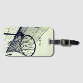 フープドリームズバスケットボール ラゲッジタグ (正面横)