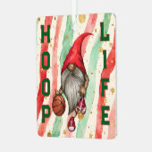 フープライフバスケットボールスポーツ格言 メタルオーナメント (正面左)