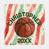 フープライフバスケットボールスポーツ格言 メタルオーナメント (裏面)