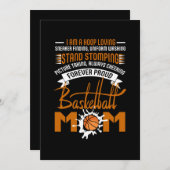 フープ好きのスニーカーがバスケットボールの均一な母親を見つける シーズンカード (正面/裏面)