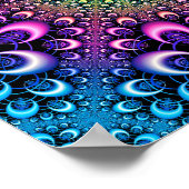 フープ状マンデルブロットフラクタル ポスター (角)