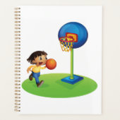 フープ遊おもしろいスポーツとキッズバスケットボール プランナー手帳 (正面)