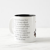 フーポーバードイラストレーションバードアートバードウォッチャーギフト ツートーンマグカップ (正面左)