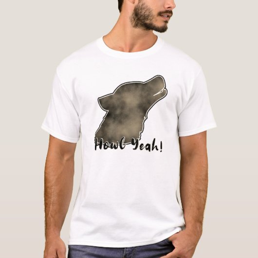 フーユー!宇宙銀河オオカミシルエットTシャツ Tシャツ (正面)