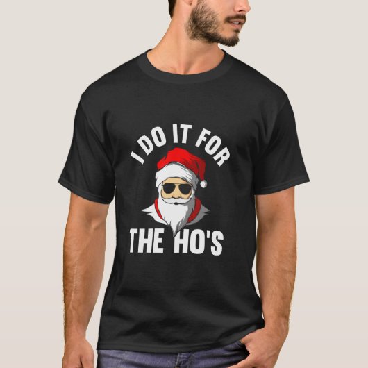 フーリーなサンタのクリスマスの為にするよ 面白い  Tシャツ (正面)