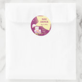 フールお洒落ズ赤ちゃんシャワーのお願い ラウンドシール (バッグ)